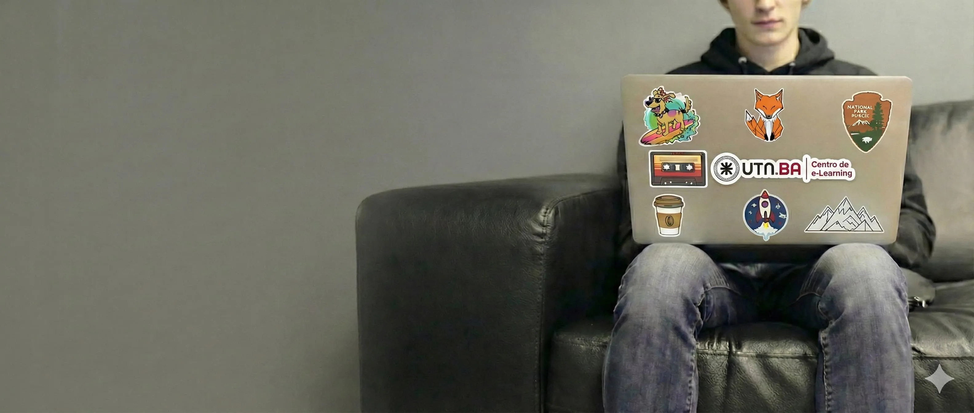 Persona estudiando online